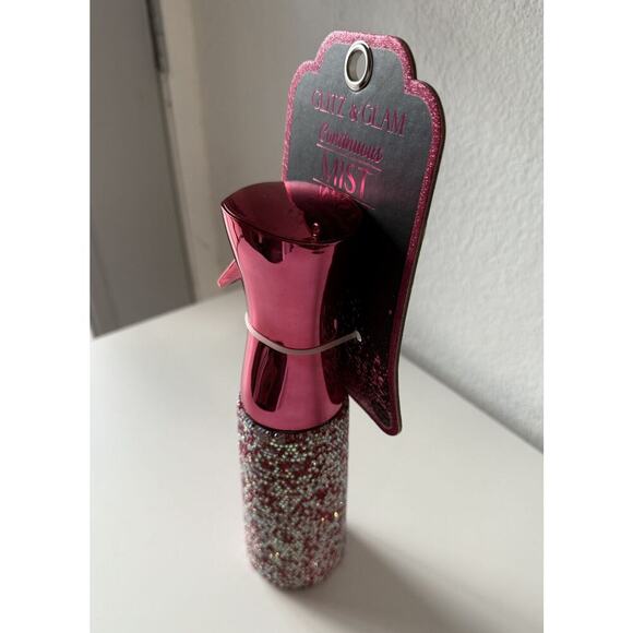 Glitz & Glam Makeup Mist Spray Rhinestone Hot Pink + Hot Pink Sleep Mask - Picture 3 of 4